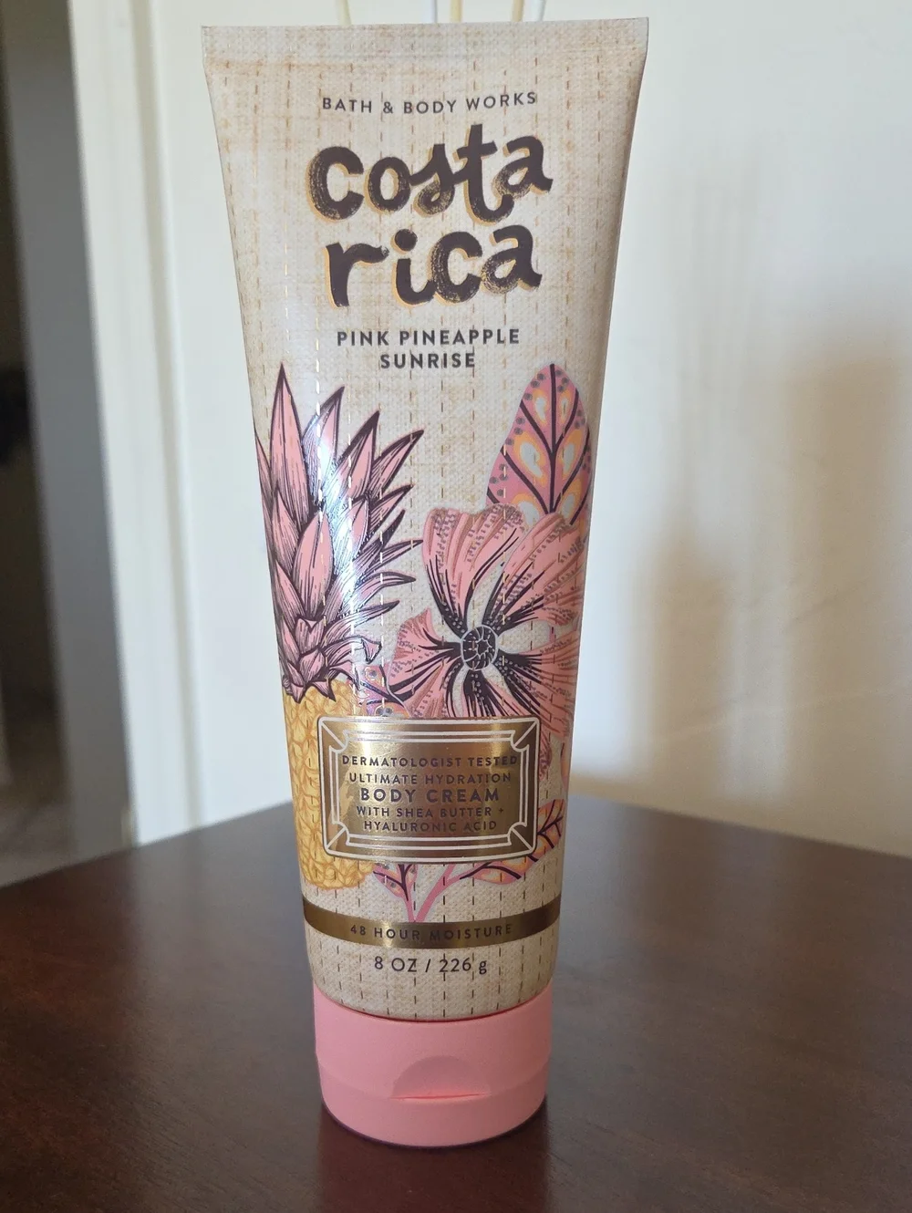 Bath & Body Works Costa Rica Pink Pineapple Sunrise Body Cream - Pink & Gold